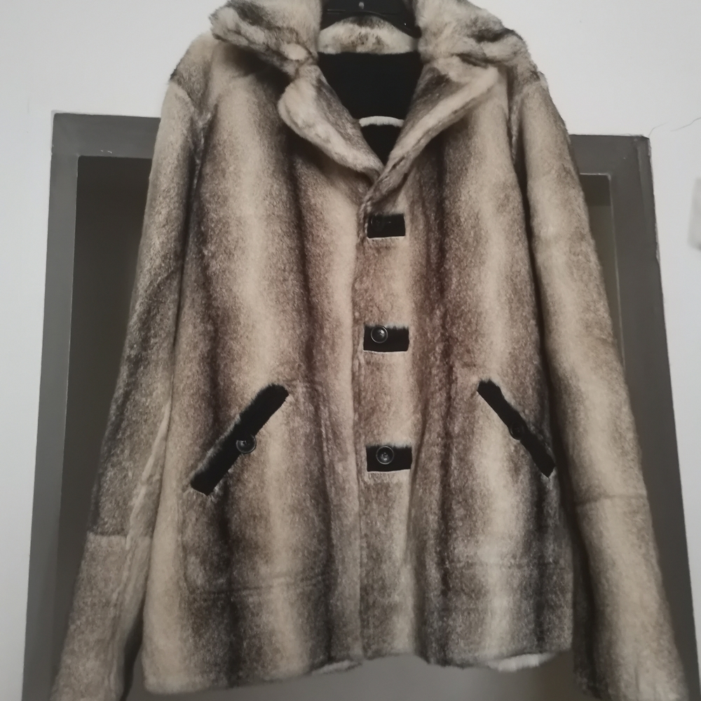 Dennis Basso Reversible Black and Cream Jacket